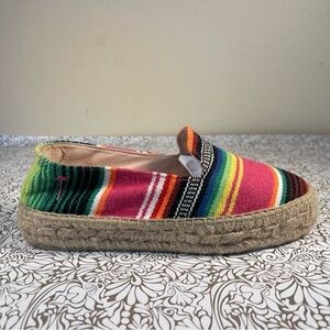 Manebi Mexican Blanket Double Sole Espadrilles Tulum